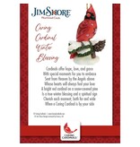 Jim Shore Caring Cardinals Winter Blessing - kersthanger