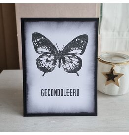 Kaart - gecondoleerd (grote vlinder)