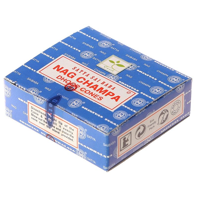 Nag Champa wierookkegeltjes (incl. brandertje)