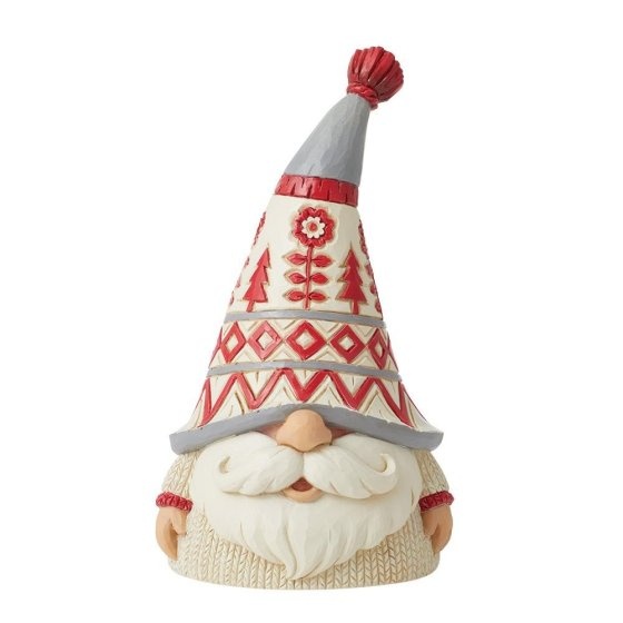 Jim Shore Nordic Noel Gnome in White Sweater