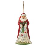 Jim Shore Santa with Cardinals Hanging Ornament - kersthanger