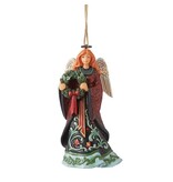 Jim Shore Holiday Manor Christmas Angel with Wreath - kersthanger