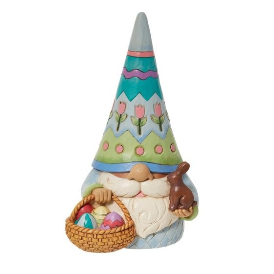 Jim Shore Easter Gnome with Basket of Eggs - Paasbeeldje