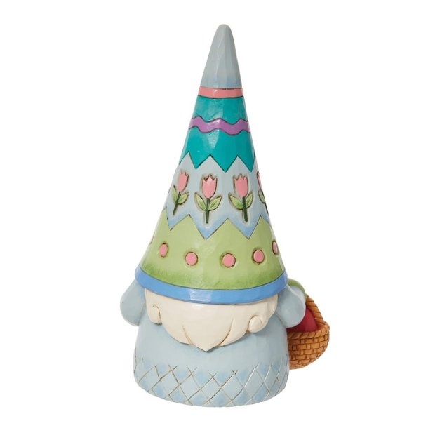 Jim Shore Easter Gnome with Basket of Eggs - Paasbeeldje