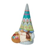 Jim Shore Easter Gnome with Basket of Eggs - Paasbeeldje