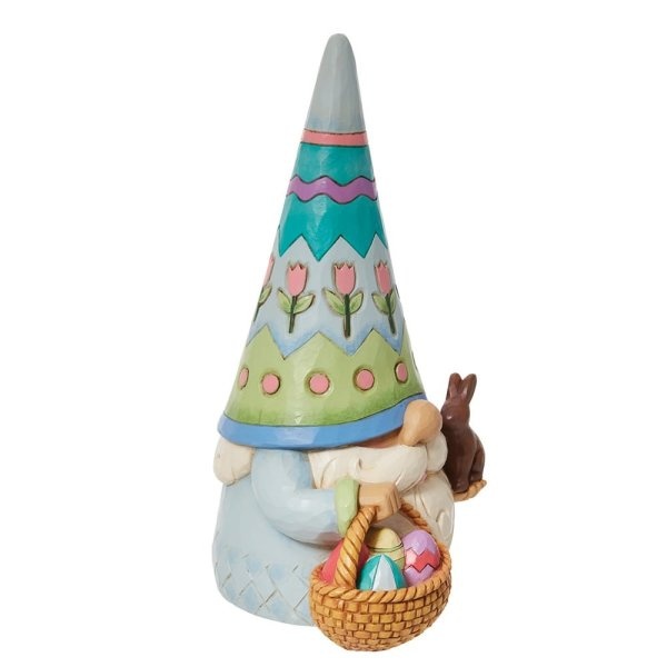 Jim Shore Easter Gnome with Basket of Eggs - Paasbeeldje