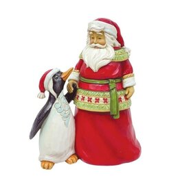 Jim Shore Pint Sized Santa with Penguin