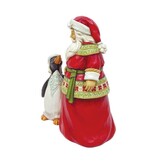 Jim Shore Pint Sized Santa with Penguin - kerstman