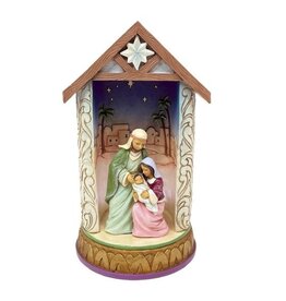 Holy Family in Illuminated Dome