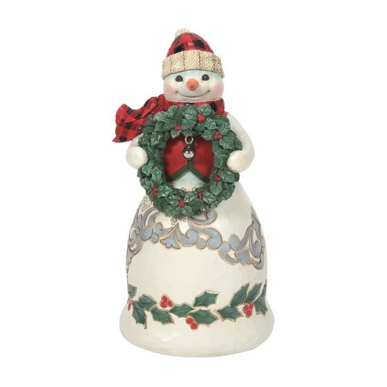 Jim Shore Highland Glen Snowman in Plaid Vest