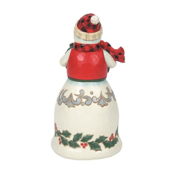 Jim Shore Highland Glen Snowman in Plaid Vest