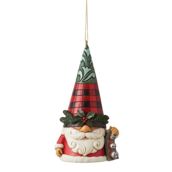 Jim Shore Highland Glen Gnome with Bells hanging ornament