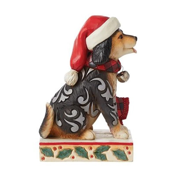 Jim Shore Highland Glen Dog with Plaid Scarf