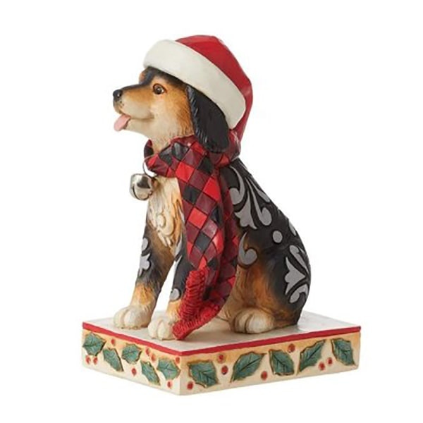 Jim Shore Highland Glen Dog with Plaid Scarf