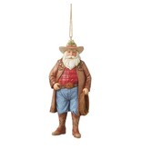 Western Santa Hanging Ornament