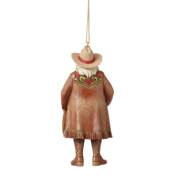 Western Santa Hanging Ornament