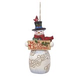 Jim Shore Snowman with Christmas Sign Ornament