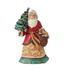 Jim Shore Santa with Tree and Toybag