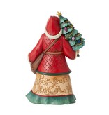 Jim Shore Santa with Tree and Toybag - Kerstman