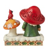 Jim Shore Santa by Mushroom and Bird