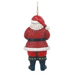 Jim Shore Santa Holding Cardinal Hanging Ornament - kersthanger