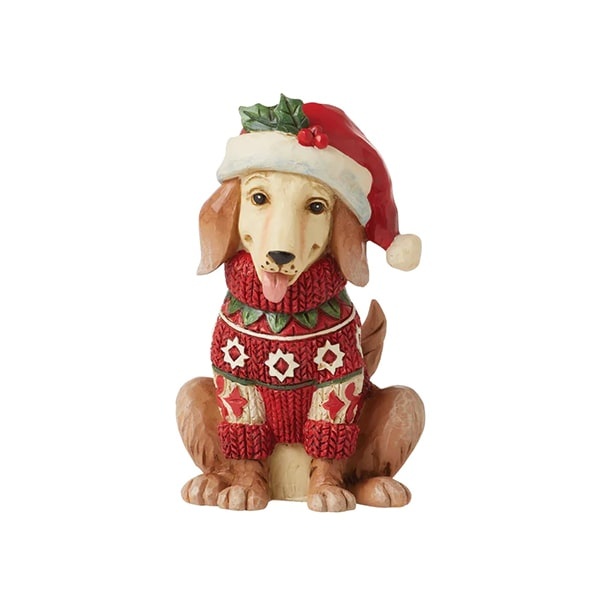 Jim Shore Mini Christmas Dog
