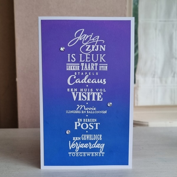 Wenskaart - Jarig zijn is leuk