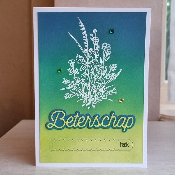 Wenskaart - Beterschap (met geheime boodschap)