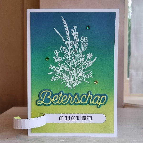 Wenskaart - Beterschap (met geheime boodschap)