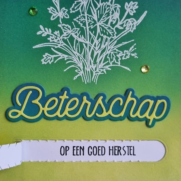 Wenskaart - Beterschap (met geheime boodschap)