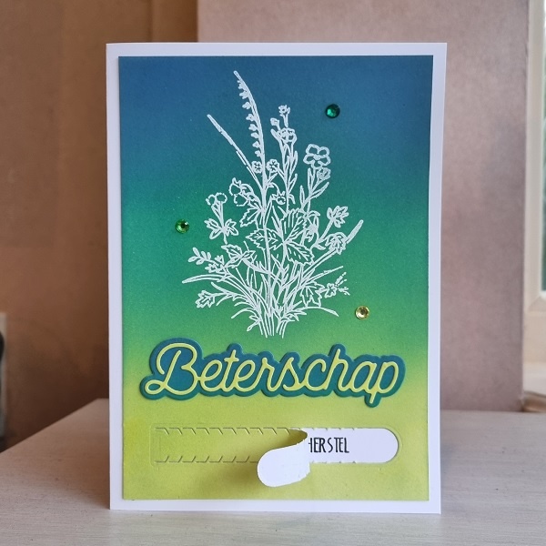 Wenskaart - Beterschap (met geheime boodschap)