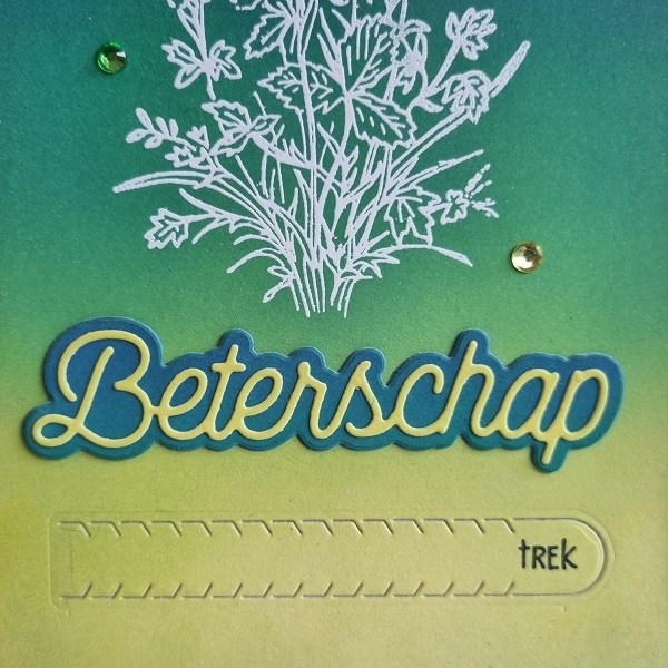 Wenskaart - Beterschap (met geheime boodschap)