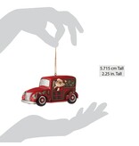 Highland Glen Santa in Wooden Wagon ornament