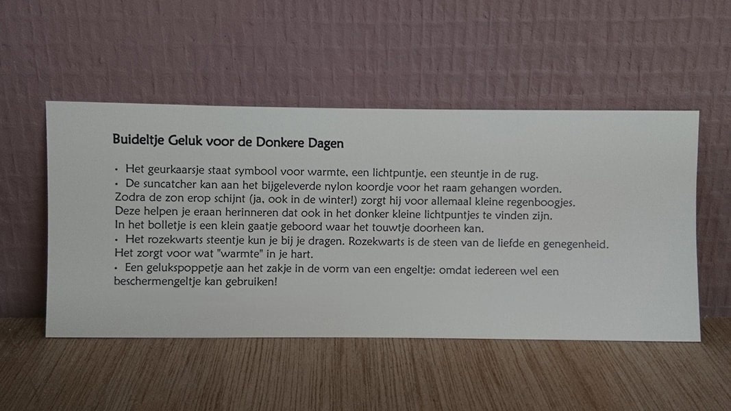 Buideltje Geluk voor de Donkere Dagen