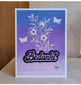 Kaart - Bedankt bloemen (met geheime boodschap)