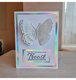 Wenskaart - Dat alle woorden van troost een bron van kracht mogen zijn (holografisch)