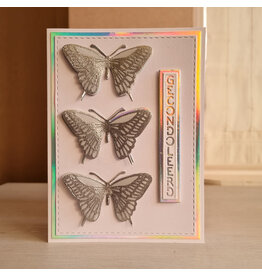 Kaart - gecondoleerd (3 pop-up vlinders)