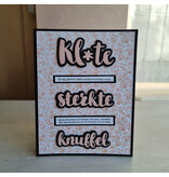 Wenskaart - Klote, sterkte, knuffel