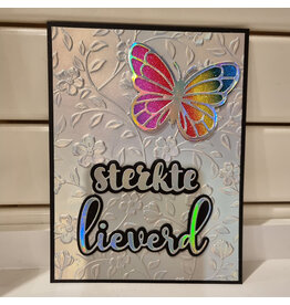 Kaart - Vlinder, sterkte lieverd