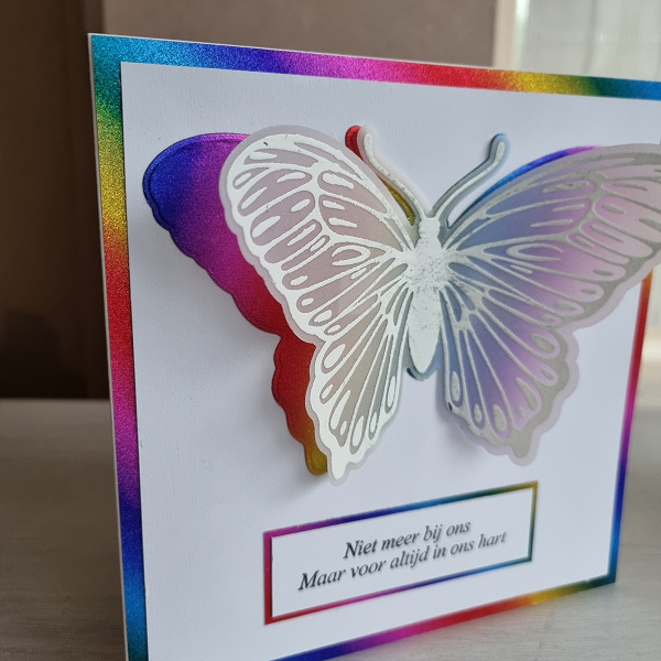 Wenskaart - Niet meer bij ons maar voor altijd in ons hart