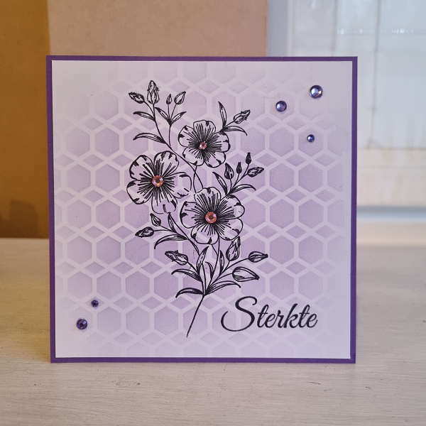 Wenskaart - Bloemen (sterkte)