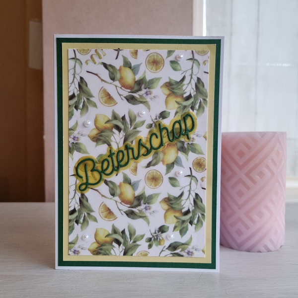 Wenskaart - Beterschap (citroenen)