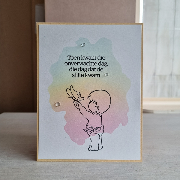 Wenskaart - Toen kwam die onverwachte dag, die dag dat de stilte kwam...