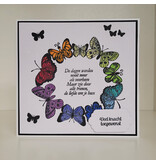Wenskaart - vlinders (veel kracht toegewenst)