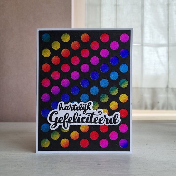 Wenskaart - Hartelijk gefeliciteerd (regenboog)