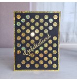 Wenskaart - Gefeliciteerd (zwart goud)