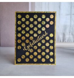 Kaart - Gefeliciteerd (zwart goud)