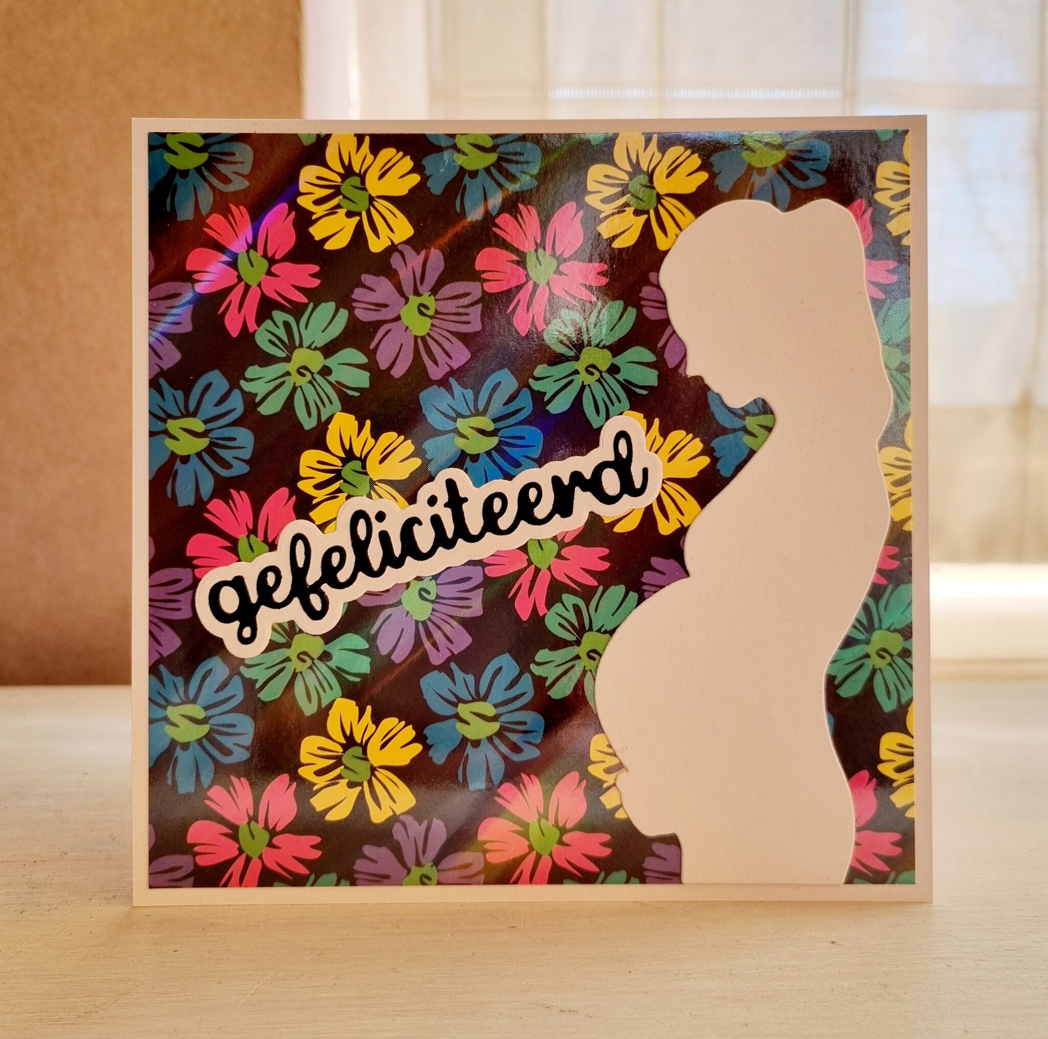 Wenskaart - Gefeliciteerd (zwanger)