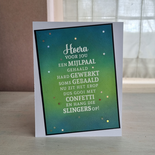 Wenskaart -  Hoera voor jou