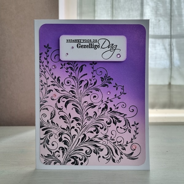 Wenskaart - Bedankt voor de gezellige dag